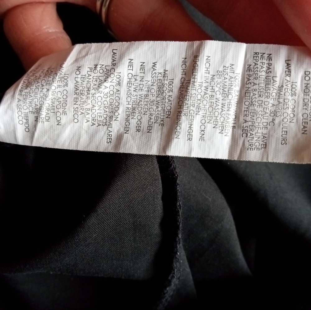 Boohoo black midi dress tie front - Picture 6 of 7